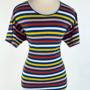 Madewell striped whisper cotton tee XL